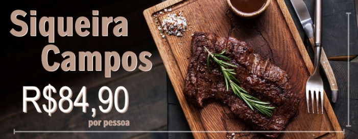 Churrascaria Carreto Siqueira Campos - Rodzio completo; carnes nobres, guarnies, saladas, pratos quentes.